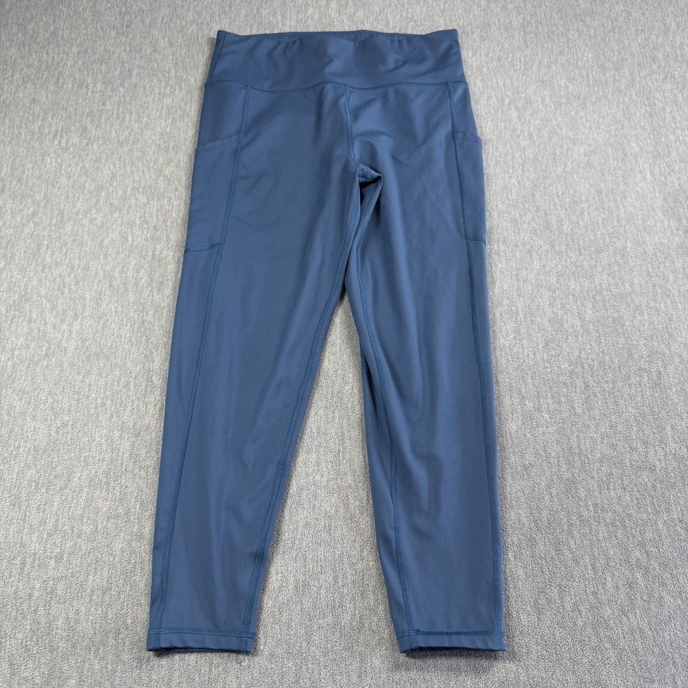 American Eagle Leggings Womens XL Blue Everything Pocket High Waisted Athletic